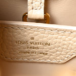 Tweed Taurillon Capucines BB Beige