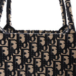 Oblique Large Book Tote Blue Multicolor