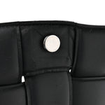 Lambskin Maxi Intreccio Padded Chain Cassette Crossbody Bag Black