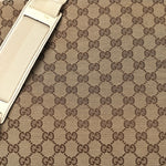 GG Monogram Medium Flap Messenger Bag Beige