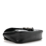 Calfskin Matelasse Aria Super Mini GG Marmont Shoulder Bag Black