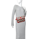 GG Supreme Monogram Apple Interlocking G Belt Bag Beige Multicolor Lobster Red
