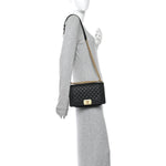 Caviar Quilted Medium Boy Flap Black