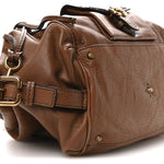 Calfskin Paddington Front Pocket Tote Muscade