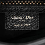 Grained Calfskin Saddle Bag Black