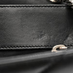 Calfskin Y Quilted Monogram Medium Loulou Chain Satchel Black