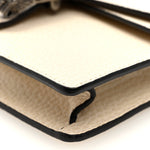 Dollar Calfskin Crystal Super Mini Dionysus Shoulder Bag Mystic White Black Diamond
