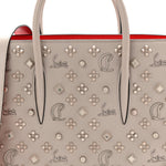 Calfskin Spikes Loubinthesky Medium Grey