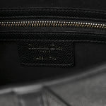 Grained Calfskin Saddle Bag Black