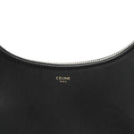 Smooth Calfskin Medium Strap Ava Shoulder Bag Black