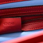 Snakeskin Sylvie Web Small Queen Margaret Top Handle Bag Red