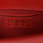 Caviar Quilted Small Boy Flap Red