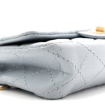 Aged Calfskin Quilted 2.55 Reissue Chain Waist Bag Light Blue