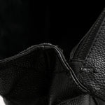 Caviar Quilted Jumbo Kelly Flap Black