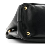 Saffiano Medium Galleria Double Zip Tote Black