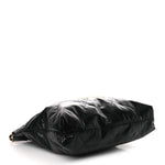 Shiny Calfskin Quilted Chanel 22 Black White
