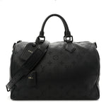 Calfskin Monogram Speedy P9 Bandouliere 40 Ultra Black