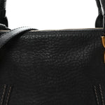 Nubuck Calfskin Medium Marcie Satchel Black