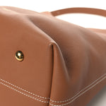 Grained Calfskin Low Key Hobo MM Cognac
