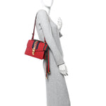 Calfskin Small Sylvie Shoulder Bag Hibiscus Red