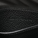 Pebbled Calfskin Shoulder Bag  Black