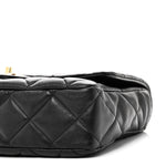 Lambskin Quilted Large CC Funky Town Flap Black