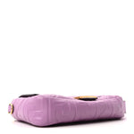 Nappa FF 1974 Embossed Baguette Agapanto