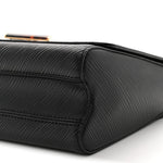 Epi Tortoiseshell Twist Shoulder Bag MM Black