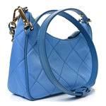 Re-Nylon Saffiano Stitched Mini Re-Edition 1995 Chaine Shoulder Bag Blue
