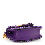 Sequin Crystal Vlogo Embroidered Small Loco Shoulder Bag Astral Purple