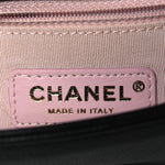 Caviar Quilted Small Studded Flap Black