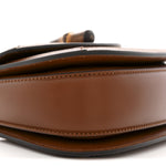 New Canvas Charisma Calfskin Crystal GG Monogram Small Bamboo 1947 Top Handle Bag Camel Ebony