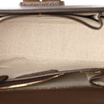 GG Supreme Monogram Studded Calfskin Centum Medium Bamboo 1947 Top Handle Bag Beige Ebony Multicolor