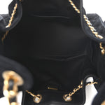 Suede Quilted Small Chanel 25 Handbag Black