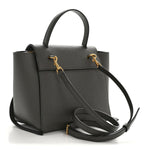 Grained Calfskin Nano Belt Bag Grey