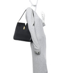 Smooth Calfskin Medium Camille 16 Soft Bag Black