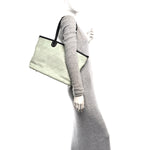 Grained Calfskin Shopping Fever Tote Green