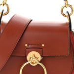 Calfskin Small Tess Bag Sepia Brown