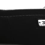Shiny Caviar Preppy Coco Long Vanity With Strap Black