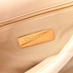 Goatskin Quilted Medium Chanel 19 Flap Light Beige
