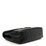 Lambskin Quilted Mini Chocolate Bar Flap Black
