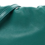 Mellow Nappa Lambskin Jade Mini Flamenco Knot Clutch Emerald Green