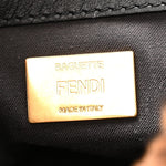 Shearling Vitello Dolce Macro FF 1974 Baguette Tobacco Black