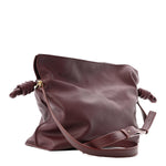 Nappa Medium Flamenco Knot Bag Dark Burgundy