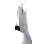 Lambskin Mini Carry Chic Flap Black