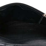 Shiny Aged Calfskin Quilted Mini Nano Kelly Shopper Black