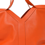 Calfskin Y Tote Mandarin Glow Mandarin Glow