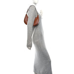 Smooth Calfskin Medium Strap Ava Triomphe Shoulder Bag Tan