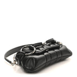 Nappa Vertical Matelasse Medium Maxi Horsebit Chain Shoulder Bag Black