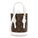 Monogram LV Match Nano Bucket Bag White
